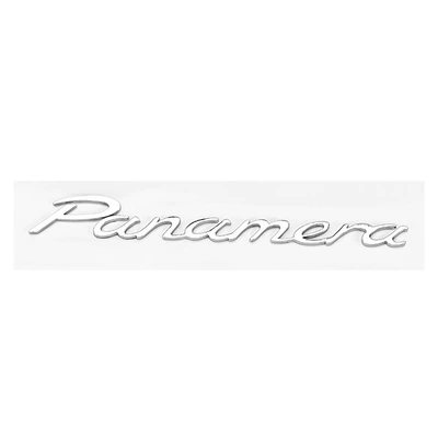Taycan logo executive — Car logo - bright-silver-panamer