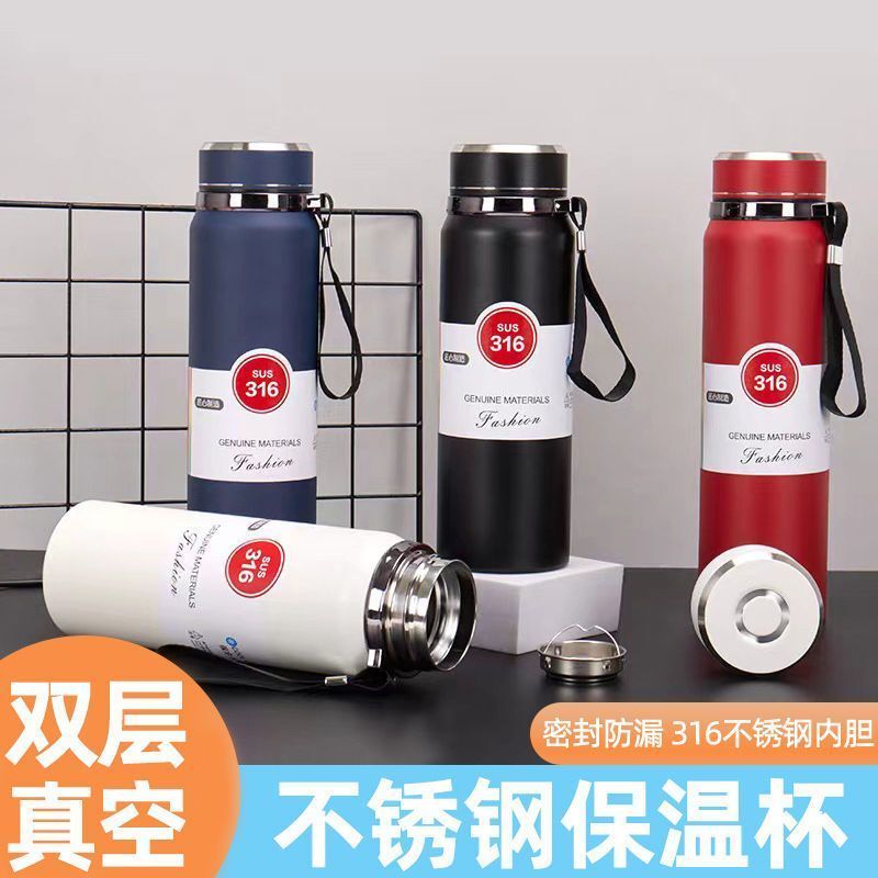 Portable Thermos Cup Vacuum Thermos Cup 8ml Large Capacity Dynamic Water Kettle 6 Stainless Steel Portable Water Cup