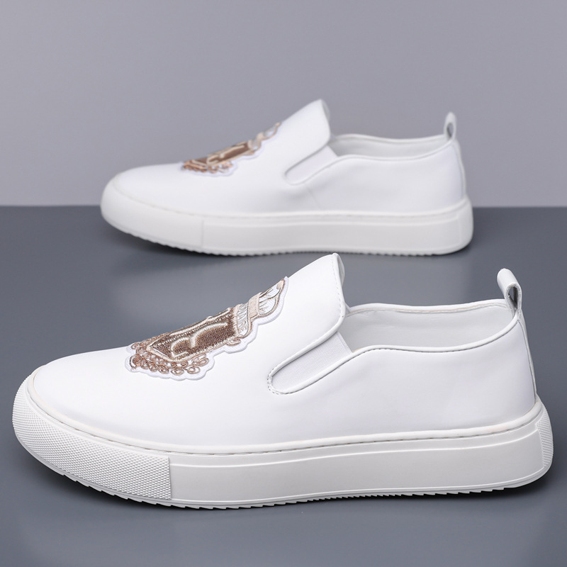 Men's Casual Slip-on Loafers Trendy Versatile Lightweight Shoes_voghion.com