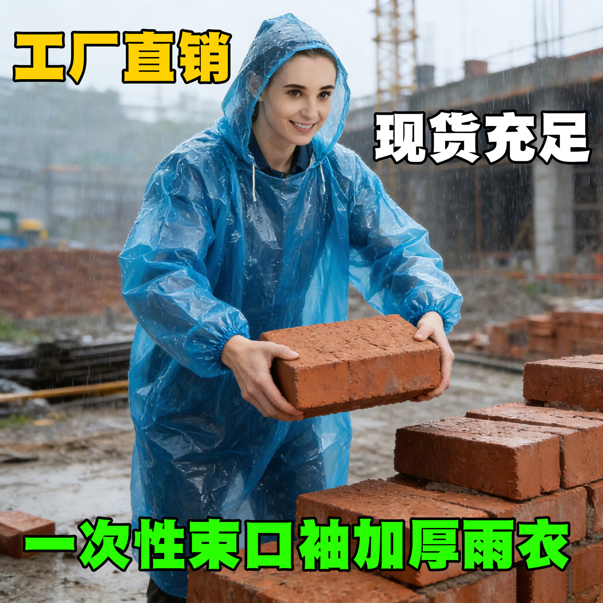 Recommended by Internet Celebrities, Lightweight, Breathable, Easy to Carry, Travel and Hiking Emergency Rain Gear, Disposable Adult Raincoat