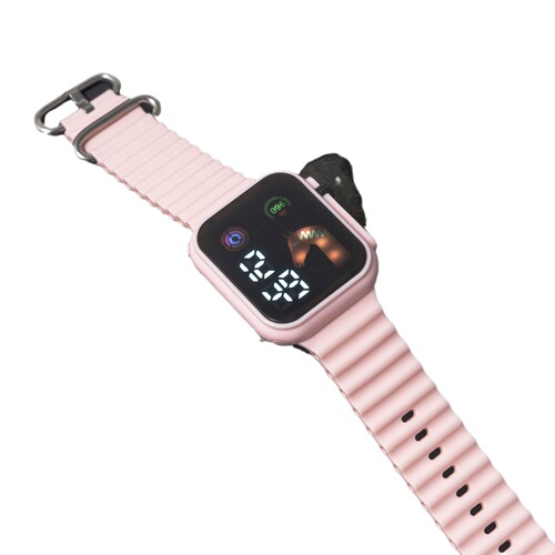 Multifunctional watch with unicorn silicone and electronic design, simple and elegant, suitable for middle school girls, sports watch with water resistance