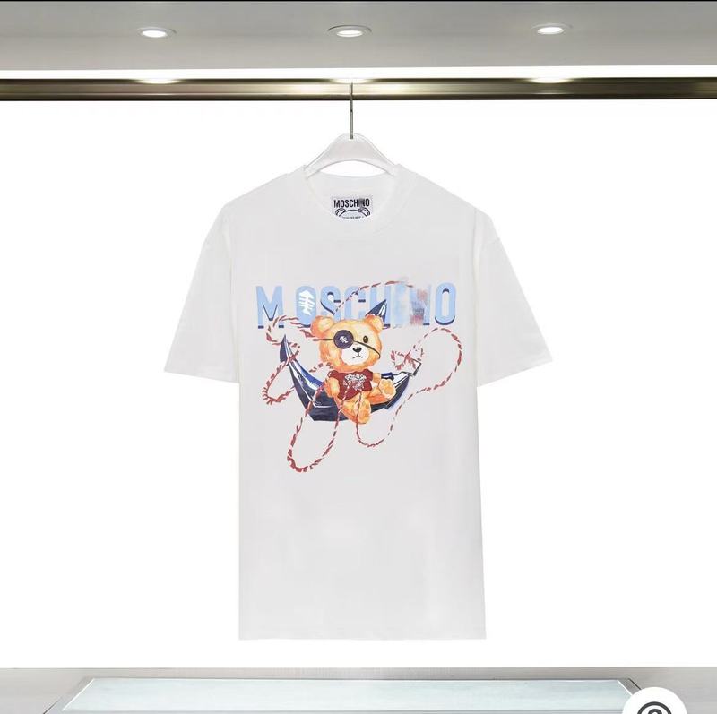2025年ミュウミュウ MOSホームベアプリントロゴラウンドネック半袖Tシャツメンズトレンド新作の正しいバージョン|undefined