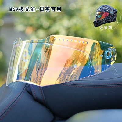Gxt Helmet Lens Motorcycle: Dəbilqə (Kaska) aksesuarları - m69-aurora-red