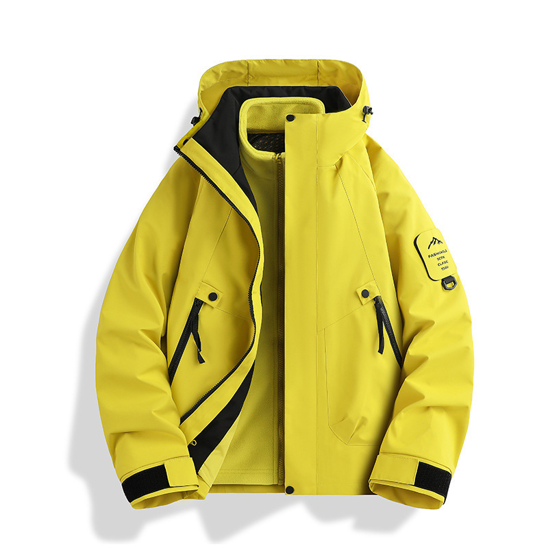 新款冲锋衣女三合一防风防水户外登山服男可拆卸外套团购定制logo|undefined