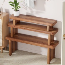 长条凳入户换鞋凳庭院阳台长板凳花园实木花架户外长椅客厅窄凳子