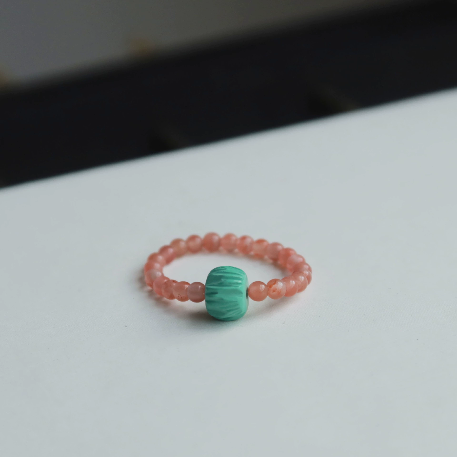 Оригинальный дизайн кольца ниши натуральный Южный красный агат