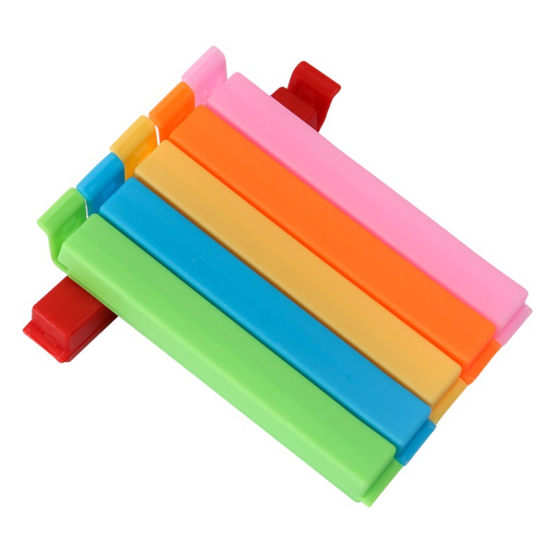 T fabricante snack clip de sellado a prueba de humedad multi-tamaño grande plástico té alimentos sellado clip al por mayor fijo logotipo