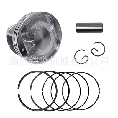 Cross-border applicable spring Piston, piston ring, piston pin - 2-cylinder-piston-kit