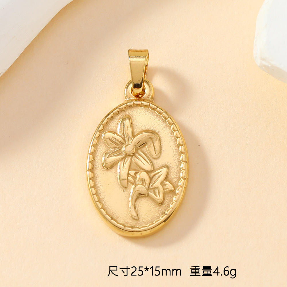 Colgante único Acero inoxidable Joyería de fundición Calavera Cruz Amor Flor Pulsera Collar Diy Accesorios Colgante