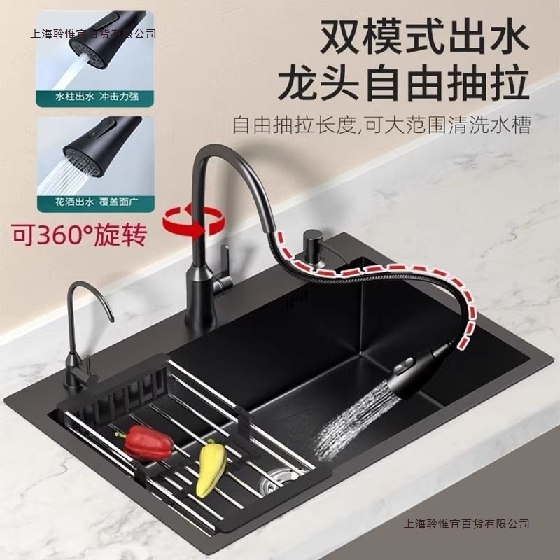 加厚不锈钢水槽单槽台中盆厨房手工家用大水池洗菜盆洗碗槽|undefined