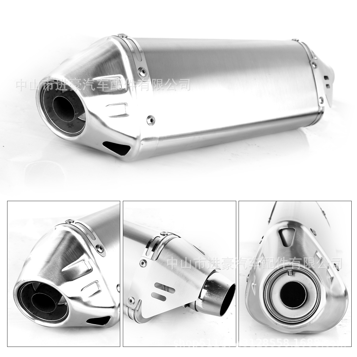 Motorcycle Exhaust Pipe Modification Suitable for Honda Ns125La Yoshimura Triangular Exhaust Pipe Tail End 51 Caliber