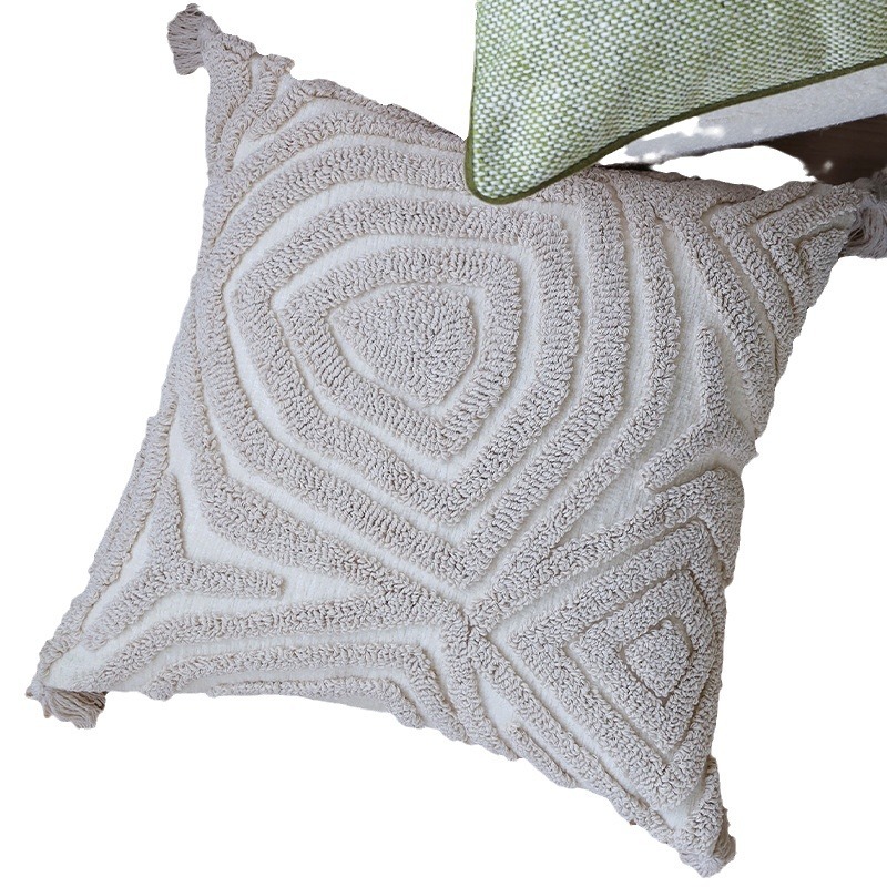 Almohada verde almohada sofá cojín modelo de ventana flotante decoración almohada trasera transfronteriza