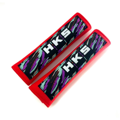 Seat belt shoulder pad, Car seat belt shoulder pad - hks-red-type-a