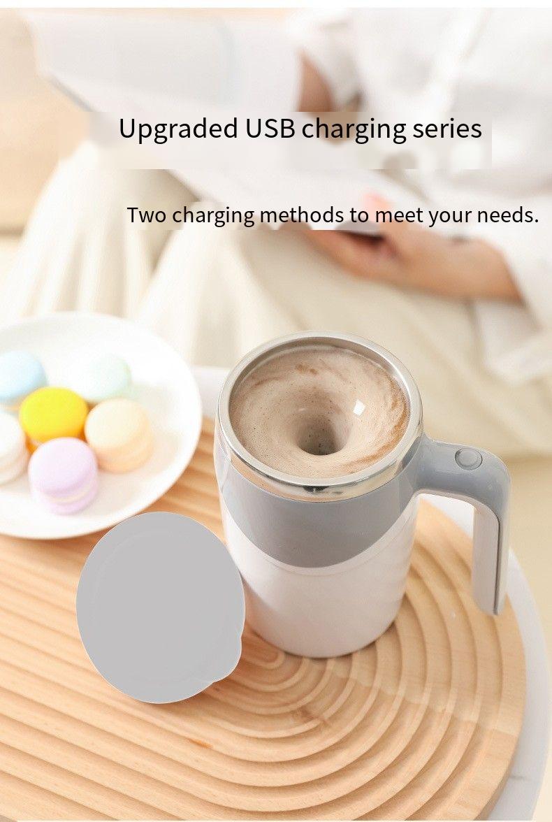 Háztartási keverőpohár mágneses töltésű keverőpohár kreatív ajándék csésze kávé keverőpálca csésze teljesen automatikus keverőpohár_voghion.com