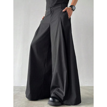 O 27680 Pleated loose wide leg pants ѹ�޿��ɴ�����װ��