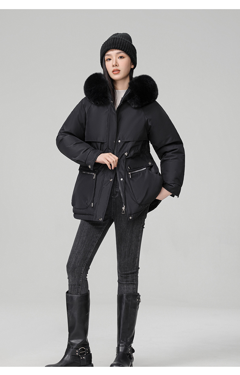 Foreign trade plus veet overcomes women's long 2024 new winter style jacket, slimming and thickening cotton coat, small_voghion.com