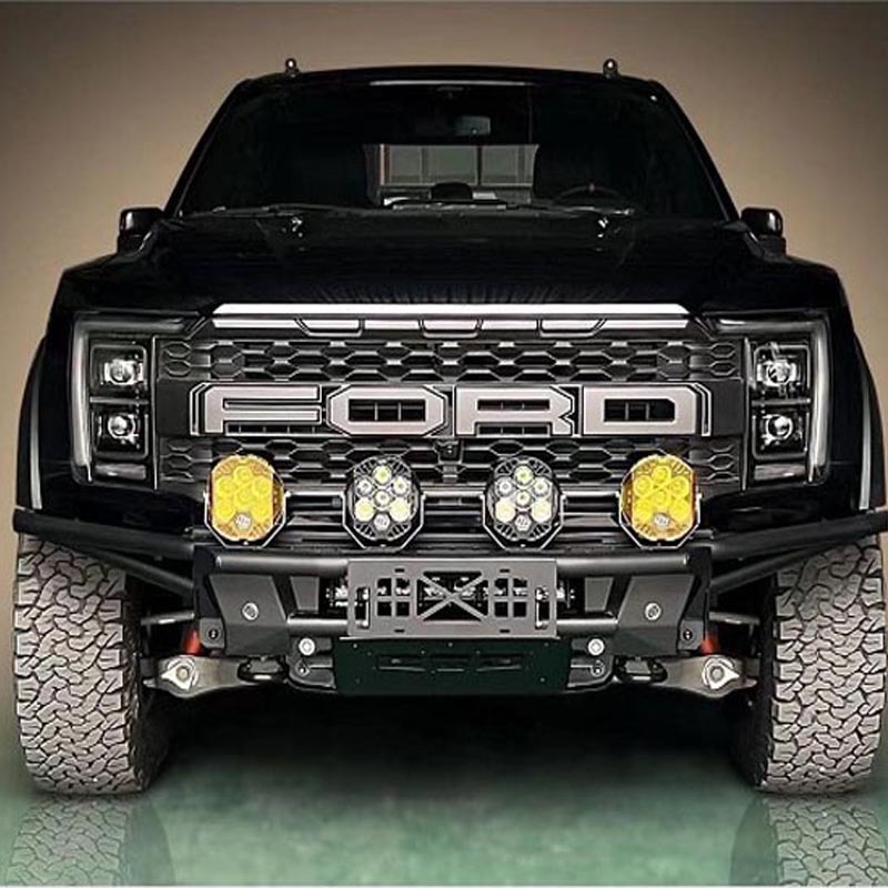 Para 22 - 24 años Ford Raptor F150 barra delantera de lavado de arena, parachoques delanteros deportivos, barra delantera de lavado de arena, anticolisión.