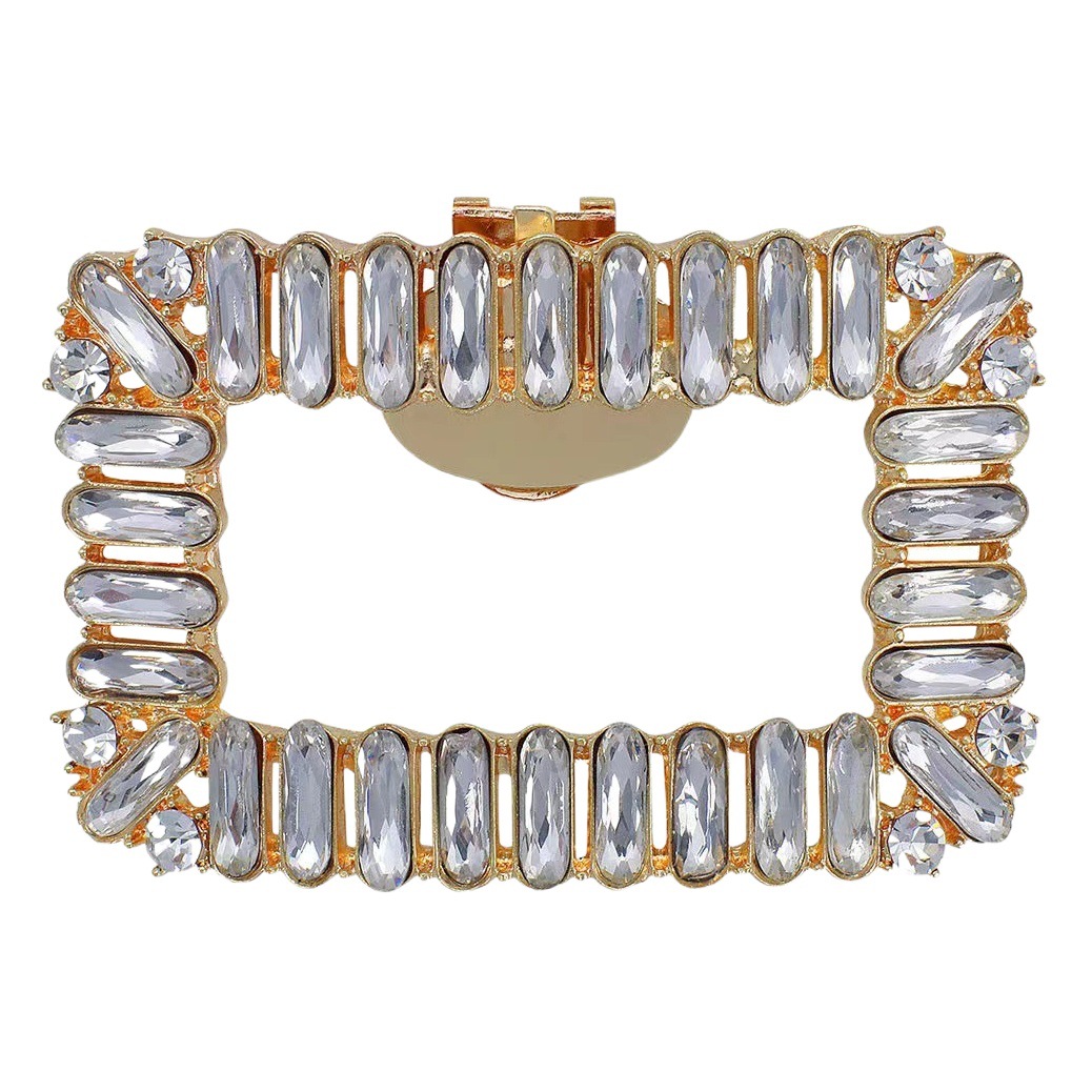 Extraíble rhinestone zapato flor zapato hebilla decoración superior toe accesorios tacones altos sandalias accesorios metal hebilla decorativa