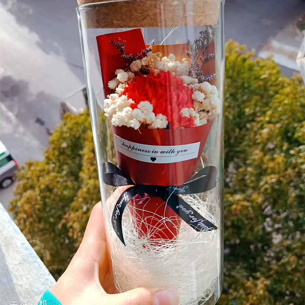 母亲节520康乃馨花束仿真花玫瑰花束永生创意手工花束迷你花束