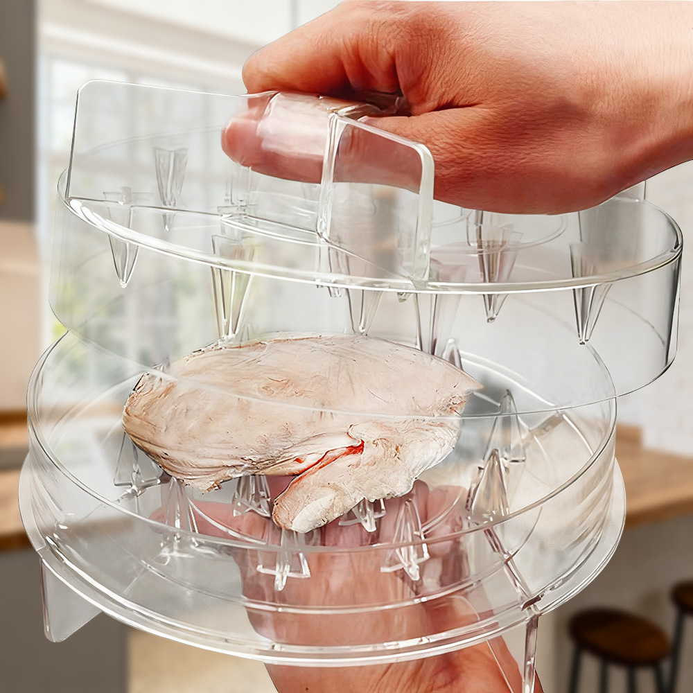 Chicken Shredder Machine Fully Transparent Meat Shredder Cuts Chicken Shreds and Separates Manual Twisting and Tearing Stuffing Machine
