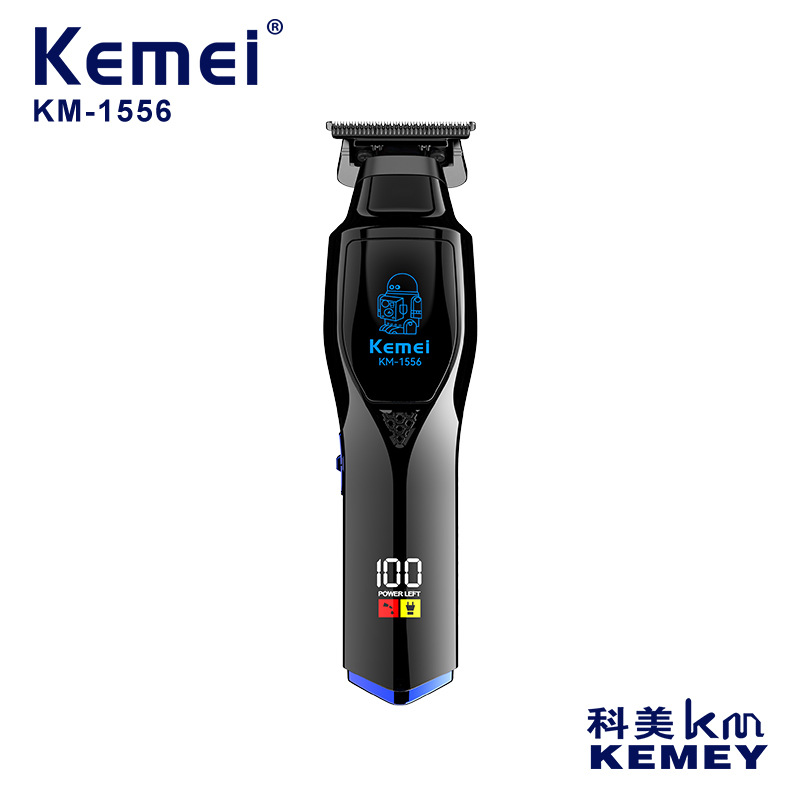 Corte de pelo Kemei, corte de pelo eléctrico profesional transfronterizo, tiendas de barbería, tijeras de afeitar, tijeras de empuje eléctricas al por mayor, KM-1556