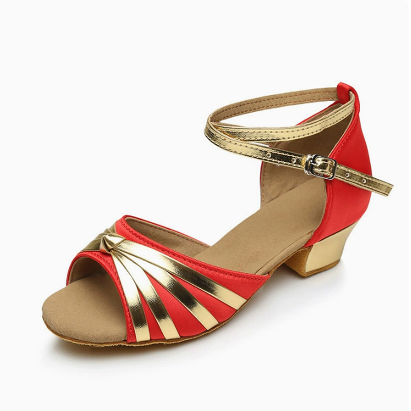 Factory Direct sales Jinge Li Girls' Latin dance shoes children's spring and summer soft bottom practice dance shoes Children's Latin shoes