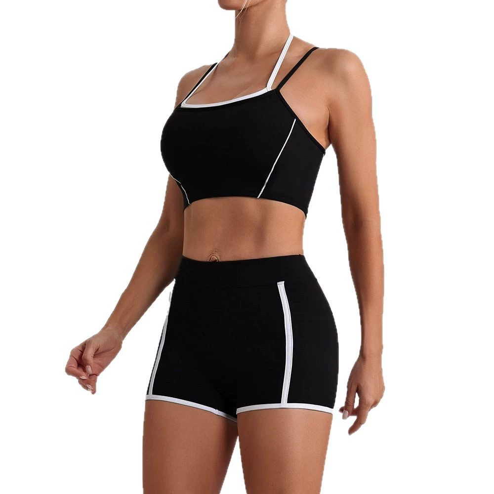 Спортивный костюм, одежда для йоги, европейский стиль, высокая талия, открытая спина, обтягивающий, для бега