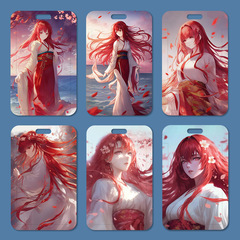 龍族繪梨衣卡套批發學生飯卡校牌硅膠工作證門禁卡套小卡廠牌卡通