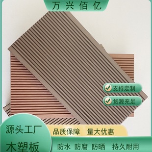 Jinan Plastic Wood Flooring Embossed Wood Plastic Board Outdoor Courtyard Anti-Corrosion Wood Flooring Garden Courtyard Second Generation Co-Extruded Outdoor