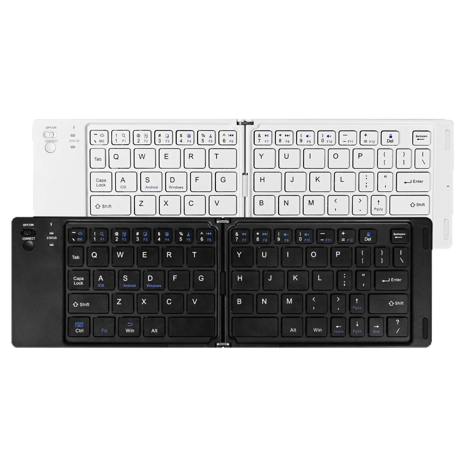 Nuevo teclado plegable Bluetooth ultra delgado soporte para teléfonos móviles tableta portátil plegable y recargable