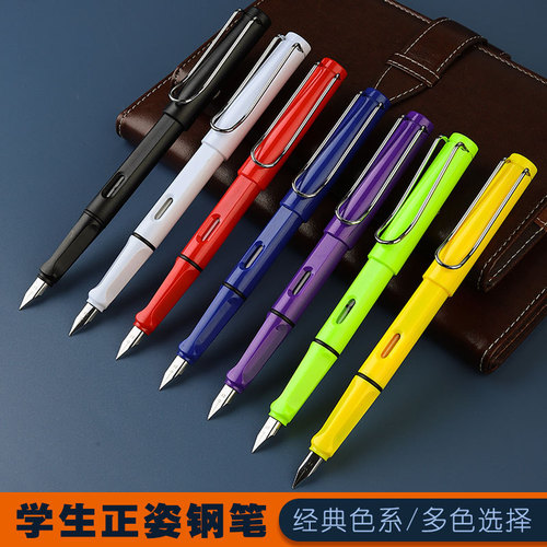 Pen wholesale replaceable ink bag pen student-specific color plastic positive transparent pen advertising pen
