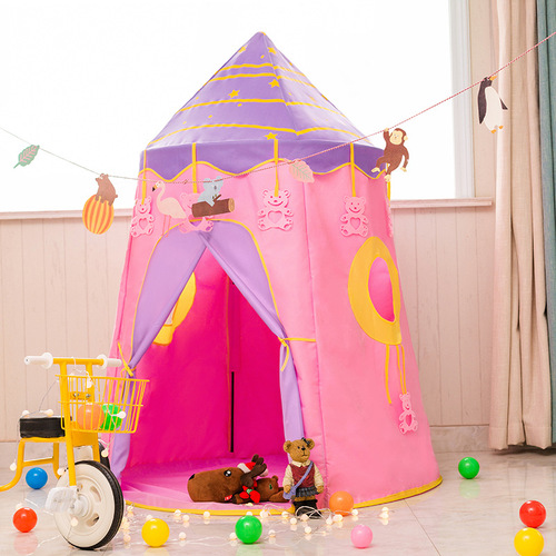 Manufacturer supply children tent game house indoor home use boy girl castle small house yurt