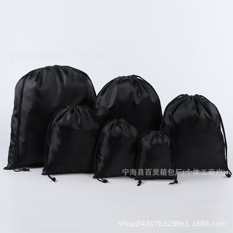 涤纶抽绳袋数码电子产品束口袋户外用品三脚架收纳鞋子松紧抽拉袋