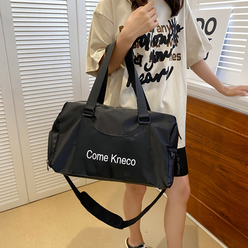 New Korean Style Large-Capacity Travel Bag, Unisex Portable Luggage Bag, Lightweight Waterproof Leisure Travel Bag, Fitness