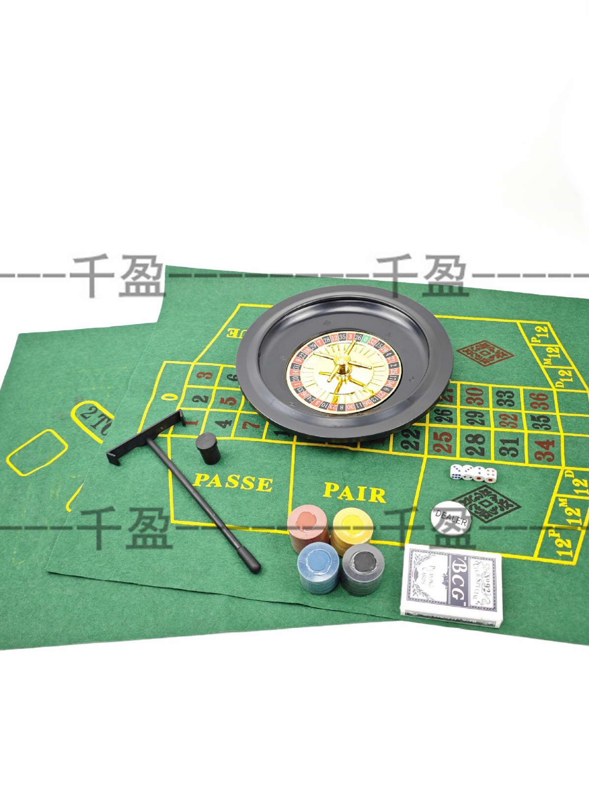 5 - en - 1 caja de hojalata chips set chips ruleta poker 100 chips 4 dados 2 manteles de mesa