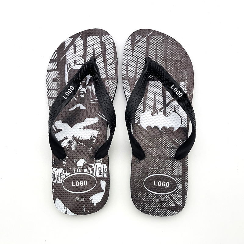 Foreign Trade Flip-Flops for Men, New Summer Style, Non-Slip, Breathable Rubber Beach Slippers, Outdoor Casual Wear, Thong Sandals