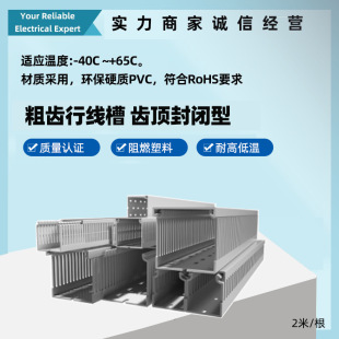 SOURCE Factory Direct sales coarse tooth line slot Ruilian electrical RXC2 line slot plastic line slot coarse tooth 100A series
