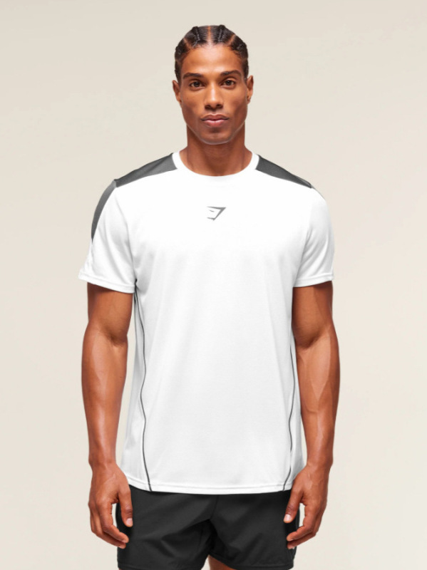 gymshark鲨鱼健身美式潮牌新款男士T恤宽松时尚新款大码T运动|undefined