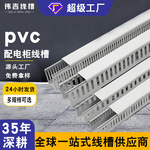 PVC行线槽明装塑料阻燃配线槽配电箱柜电线走线神器工业理线槽
