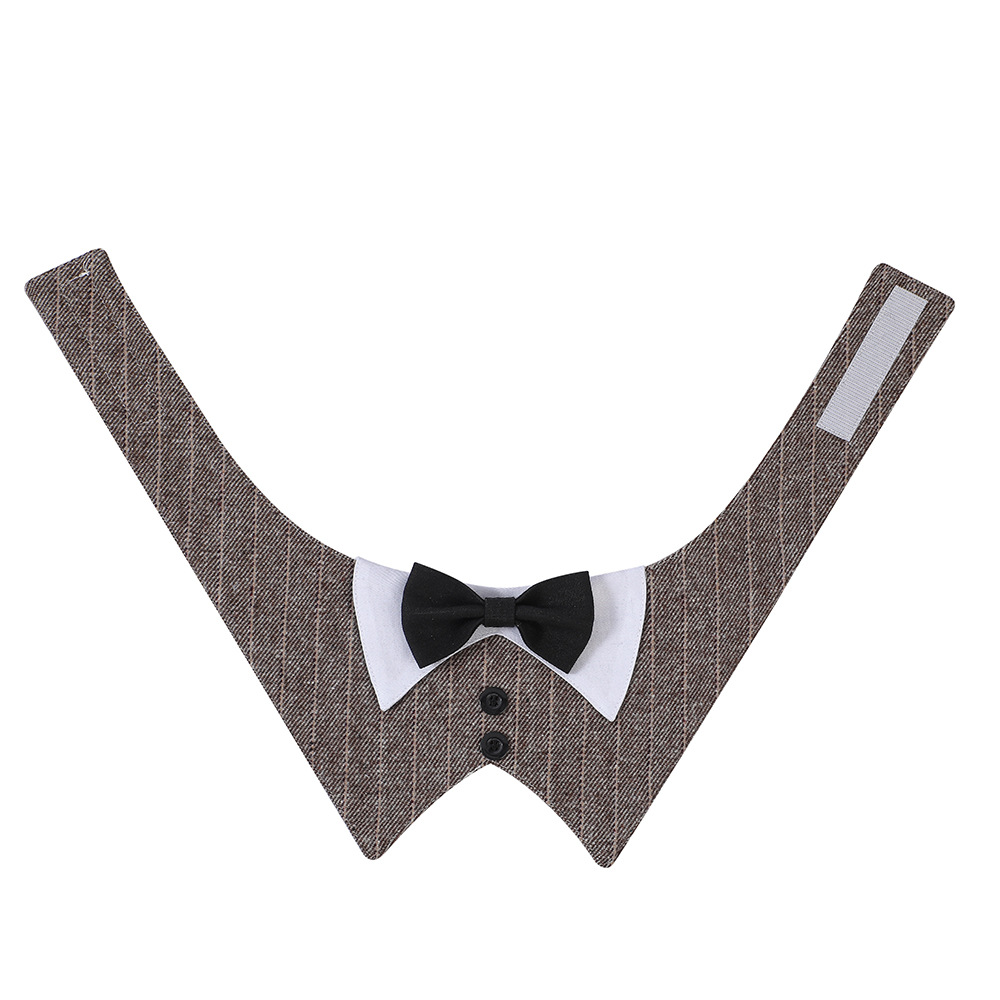 Rayas marrones + corbata negra