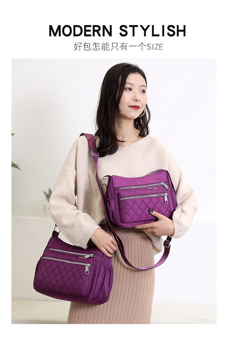 New casual single-shoulder crossbody bag, Oxford fabric bag, simple and fashionable European and American women's bag, cross-border one-piece delivery worldwide undefined