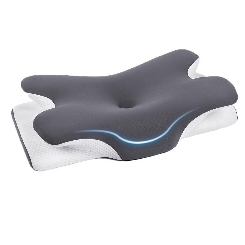 Stackable Memory Foam Pillow, Breathable, Neck-Protecting, Shaped Pillow, Zero Pressure, Slow Rebound, Butterfly-Shaped, Airplane Memory Pillow, Cross-Border
