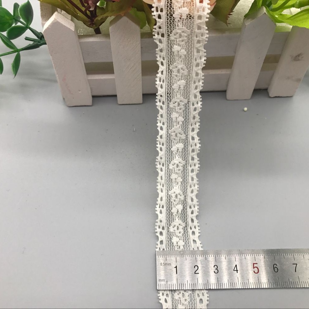 福建厂里弹力DIY蕾丝花边现货供应弹力蕾丝花边4036#宽度2.5cm