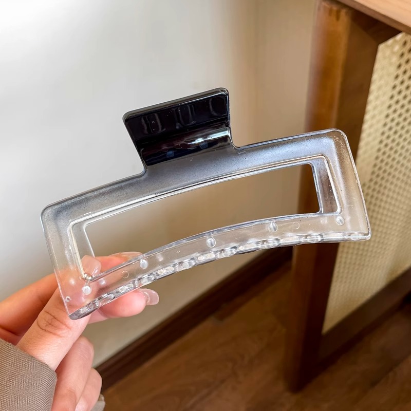 La parte posterior de la cabeza horquilla de perlas grande al por mayor pinza de metal ins pinza de tiburón sensación de alto nivel, simple, horquilla femenina