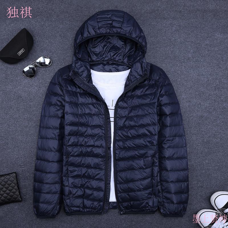 正品轻薄棉服男士短款外套2023冬季薄款潮流百搭连帽超薄轻便棉衣