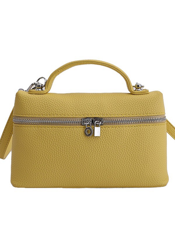 Caja exquisita coreana portátil bolso de mano para mujeres 2026 nuevo estilo transfronterizo de cara suave estampado de litchi hombro bolso de almuerzo