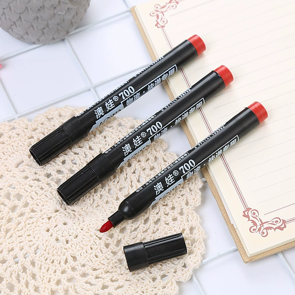 [10 pieces of installation] Big head pen red oily