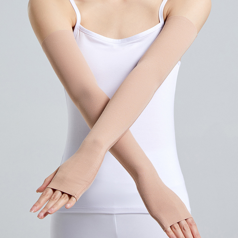 모달 롱 팔꿈치 가드 여름 얇은 팔 가드 손목 가드 남성과 여성의 따뜻한 가짜 소매 팔 공동 보호 태양 보호