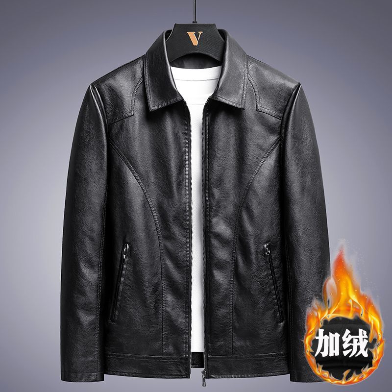 革の服の男性の春の韓国版のカジュアルなファッションの薄いタイプの男性のコート|undefined