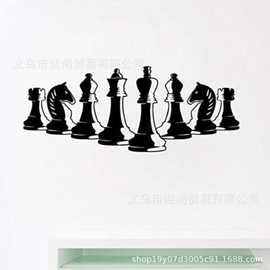 热卖国际象棋跳跳棋 图片案墙贴花 可定制一代精雕量大优惠壁纸